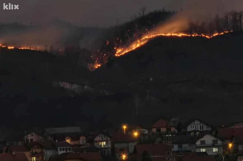 Požar u Tuzli (Foto: Facebook)