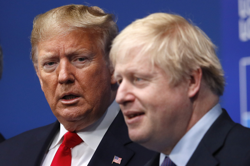 Donald Trump i Boris Johnson (Foto: EPA-EFE)