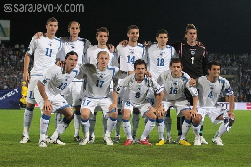 Tim koji je počeo meč protiv Francuske na Koševu 2010. godine (0:2) (Foto: Arhiv/Klix.ba)