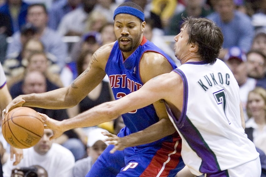 Rasheed Wallace i Toni Kukoč (Foto: EPA-EFE)