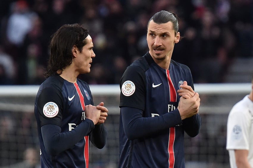 Edinson Cavani i Zlatan Ibrahimović u dresu PSG-a (Foto: EPA-EFE)