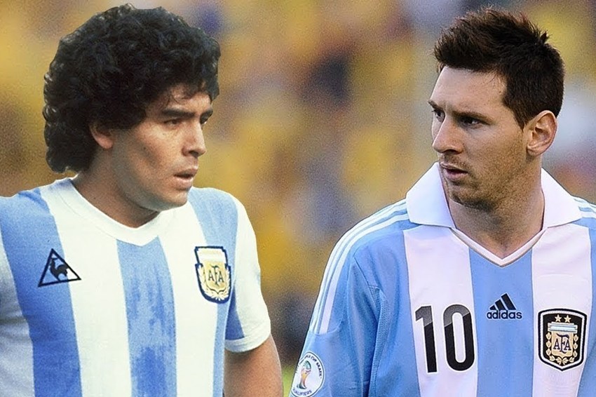 Diego Maradona i Lionel Messi (Foto: EPA-EFE)