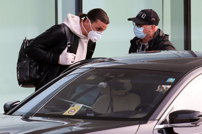 Zlatan Ibrahimović na milanskom aerodromu Malpensa (Foto: EPA-EFE)