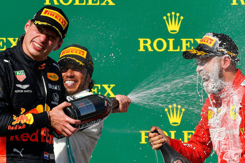 Verstappen i Vettel (Foto: EPA-EFE)