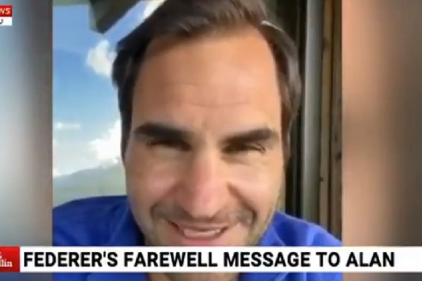 Federer se javio videom (Foto: Screenshot)