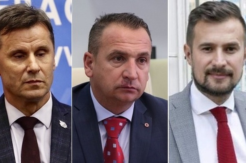 Fadil Novalić, Fahrudin Solak i Fikret Hodžić