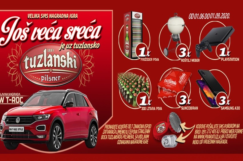 Još veća sreća je uz tuzlansko: Tuzlanski pilsner vas vodi do ...