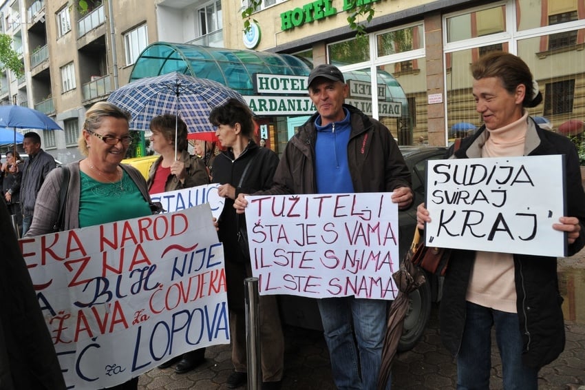 Protesti radnika preduzeća Feroelektro