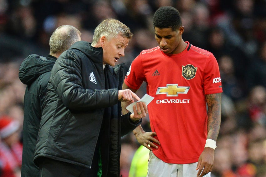 Solskjaer i Rashford (Foto: EPA-EFE)