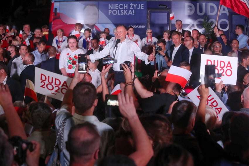 Andrzej Duda u izbornom štabu (Foto: EPA-EFE)