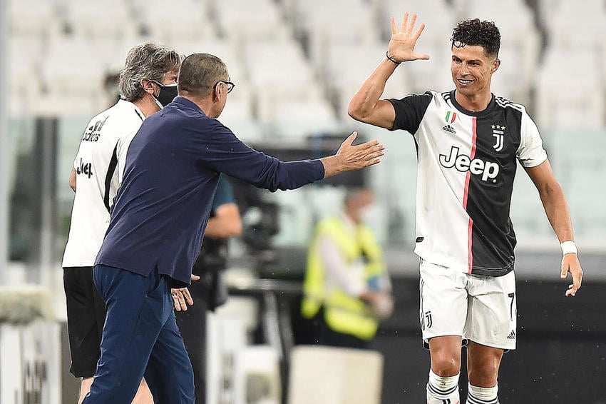 Sarri i Ronaldo (Foto: EPA-EFE)