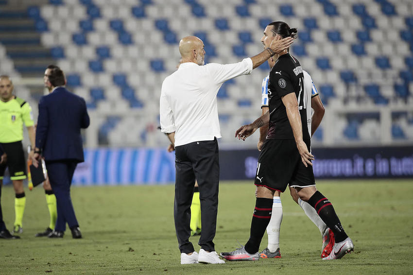 Pioli i Ibrahimović (Foto: EPA-EFE)