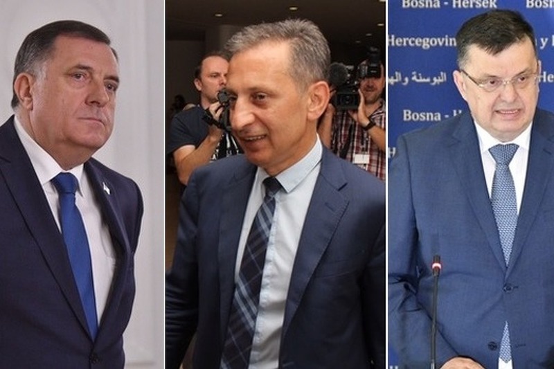 Dodik, Mehmedagić, Tegeltija (Foto: Klix.ba)