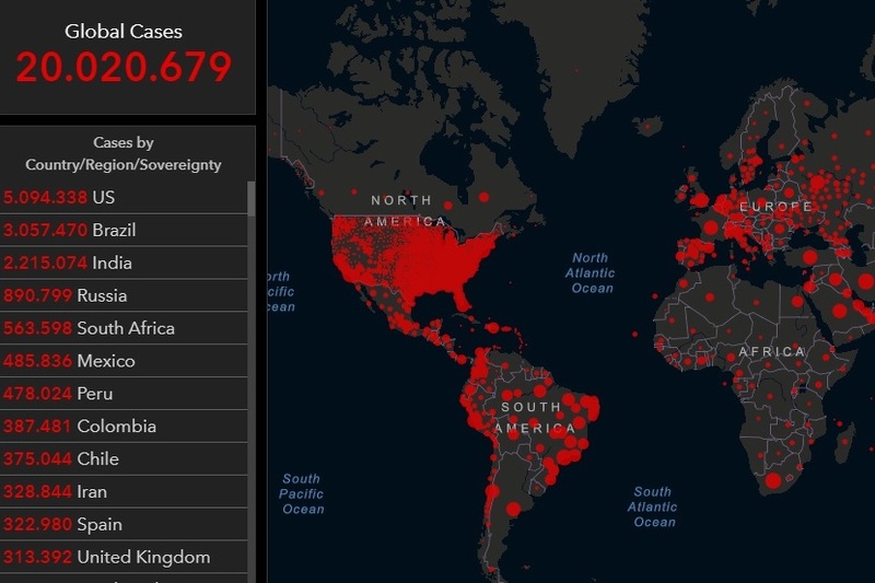 Screenshot (Univerzitet Johns Hopkins)