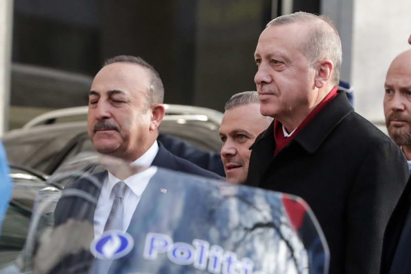 Mevlut Cavuosglu i Recep Tayyip Erdogan (Foto: EPA-EFE)