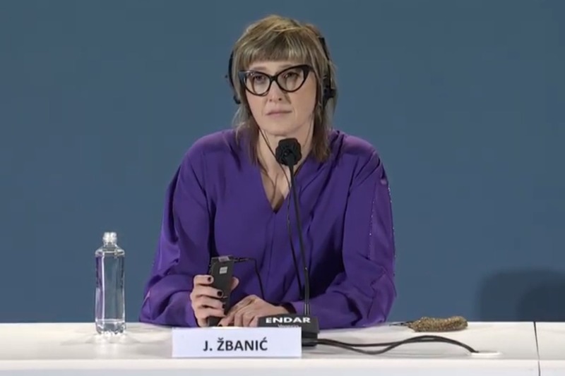 Jasmila Žbanić na press konferenciji