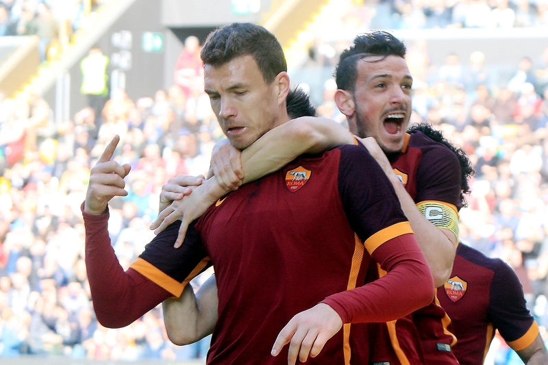 Džeko i Florenzi (Foto: EPA-EFE)