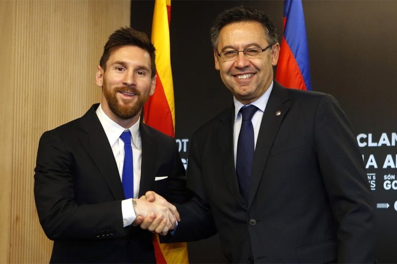 Lionel Messi i Josep Maria Bartomeu