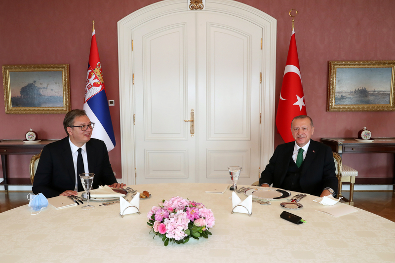 Aleksandar Vučić i Recep Tayyip Erdogan (Foto: EPA-EFE)