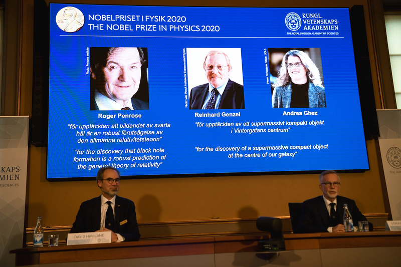 Tri dobitnika Nobelove nagrade za fiziku (Foto: EPA-EFE)