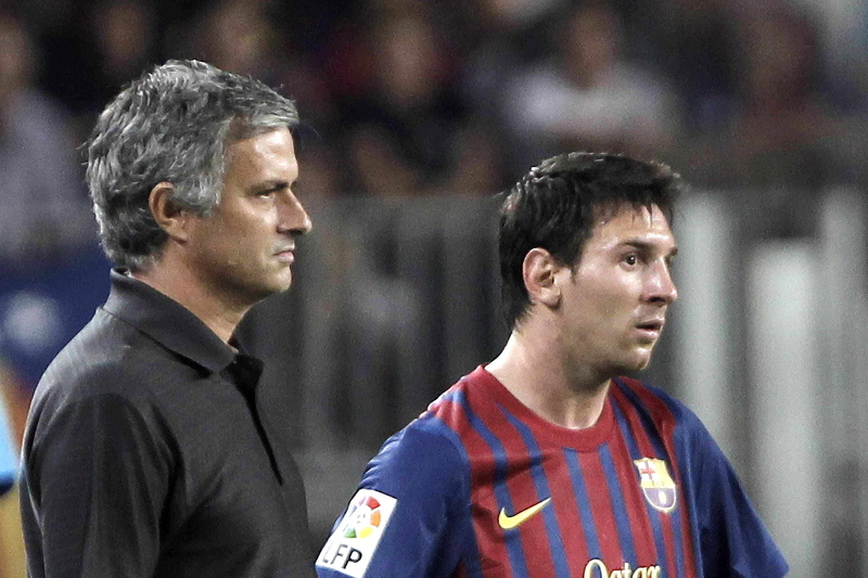 Jose Mourinho i Lionel Messi (Foto: EPA-EFE)