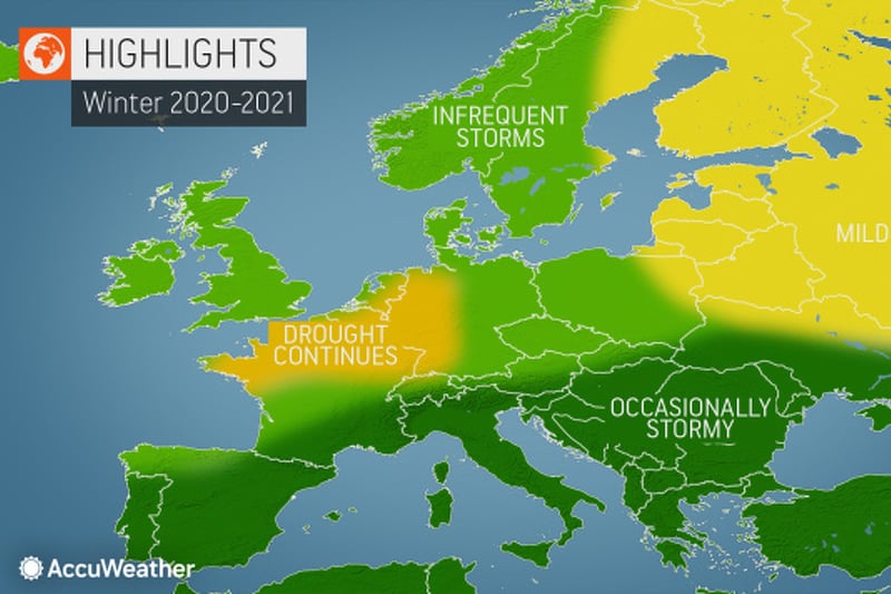 Mapa servisa AccuWeather