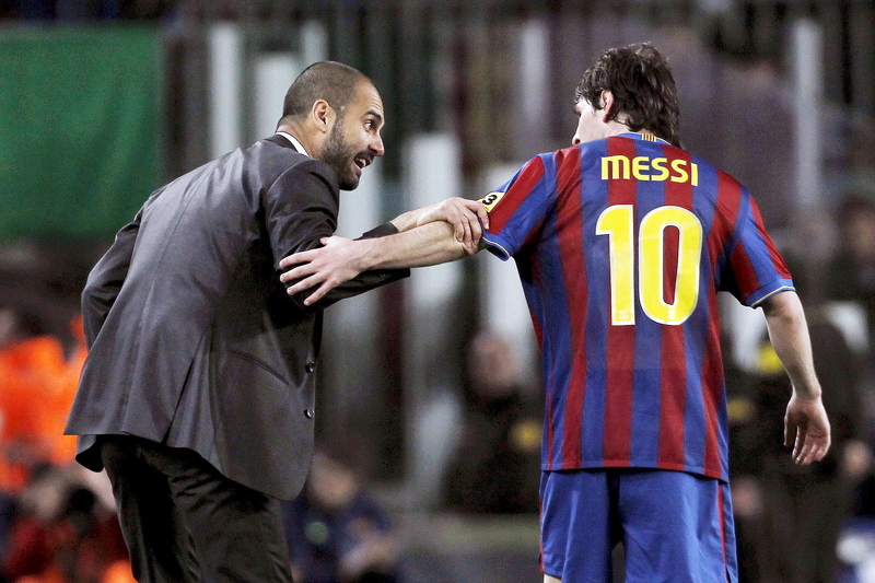 Pep Guardiola i Lionel Messi (Foto: EPA-EFE)