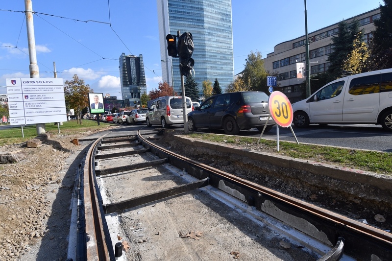 Rekonstrukcija tramvajske "S" krivine počela 2. oktobra (Foto: T. S./Klix.ba)