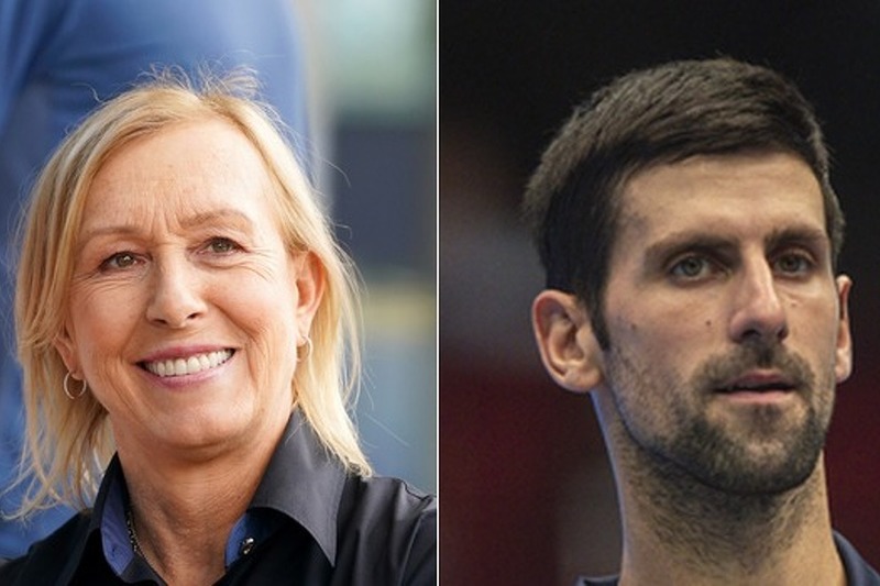 Martina Navratilova i Novak Đoković (Foto: EPA-EFE)