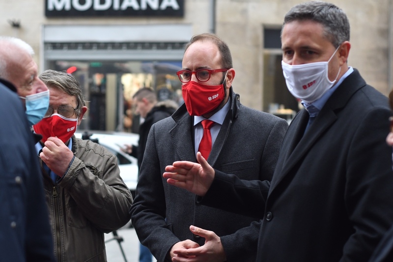 Denis Bećirović podržao stranačke kolege u Kantonu Sarajevo (Foto: T. S./Klix.ba)