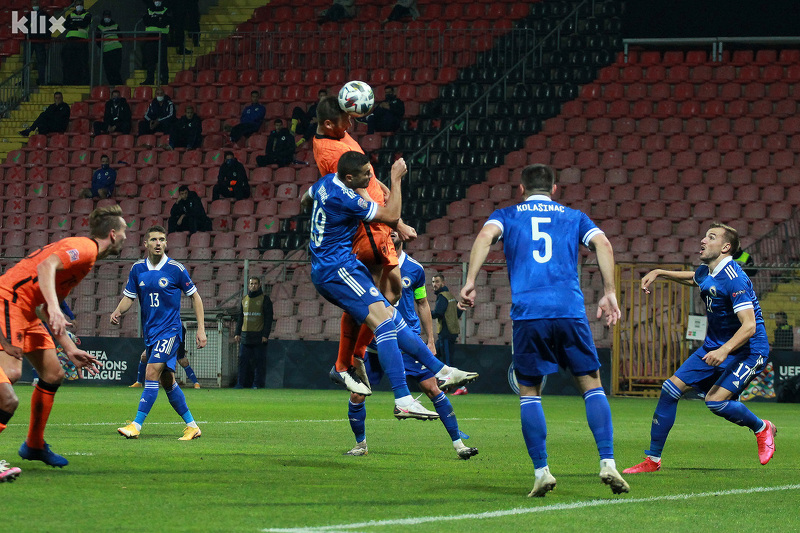 Detalj s utakmice između BiH i Nizozemske u Zenici (Foto: E. M./Klix.ba)