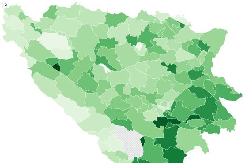 Imer Muhović napravio interaktivnu mapu izlaznosti na lokalnim izborima (Foto: Screenshot) (Foto: A. K./Klix.ba)