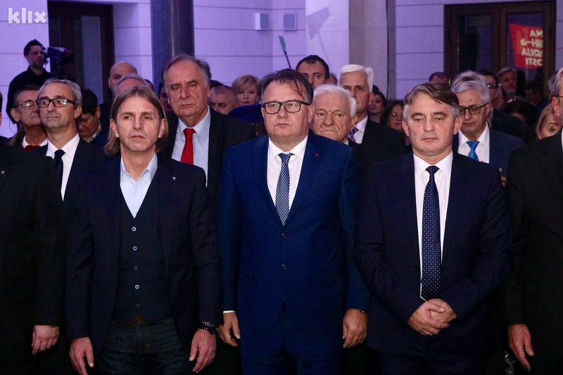 Lideri NS-a, SDP-a i DF-a - Predrag Kojović, Nermin Nikšić i Željko Komšić (Foto: H. M./Klix.ba)