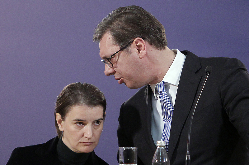 Ana Brnabić i Aleksandar Vučić (Foto: EPA-EFE)