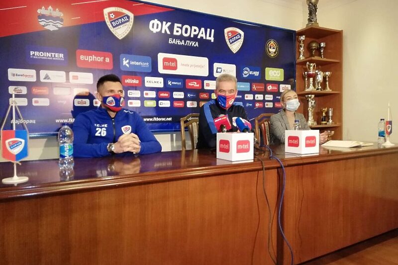 Zakarić i Jagodić na današnjoj konferenciji za medije (Foto: FK Borac)