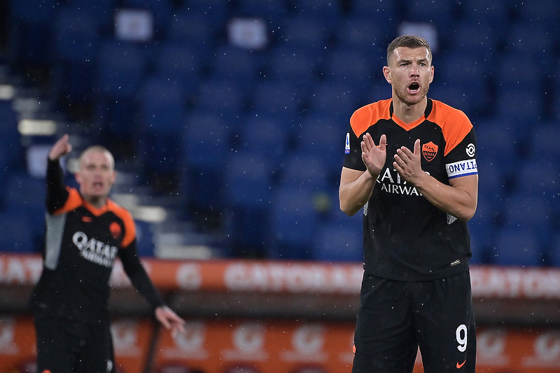 Edin Džeko igrao do 84. minute (Foto: AS Roma)