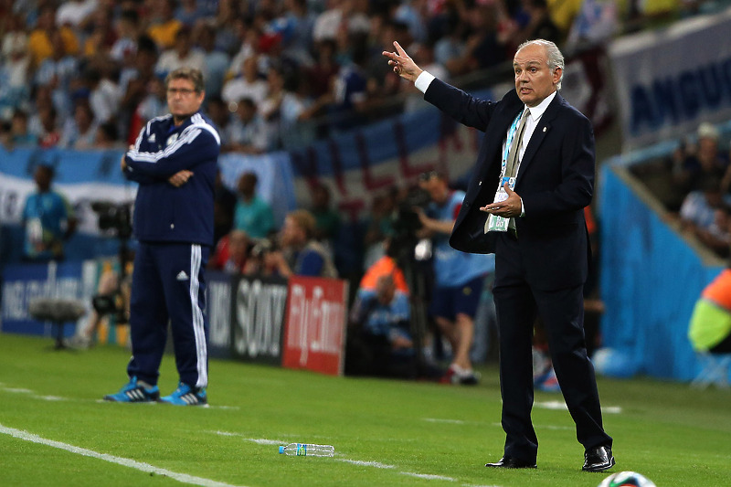 Alejandro Sabella na meču protiv Zmajeva u Brazilu (Foto: EPA-EFE)