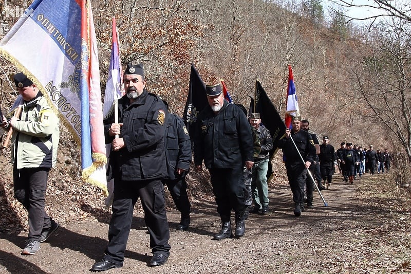 Pripadnici Ravnogorskog pokreta u Višegradu (Foto: H. M./Klix.ba)