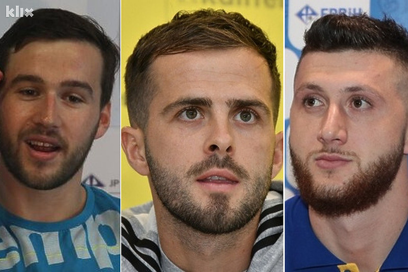 Benjamin Burić, Miralem Pjanić i Jusuf Nurkić: Finalisti u muškoj konkurenciji (Foto: Arhiv/Klix.ba)