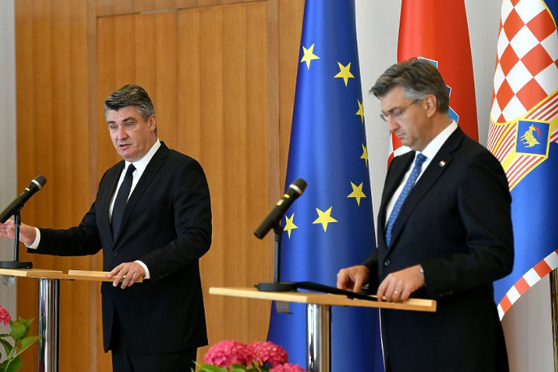 Zoran Milanović i Andrej Plenković (Foto: Predsjednik.hr)
