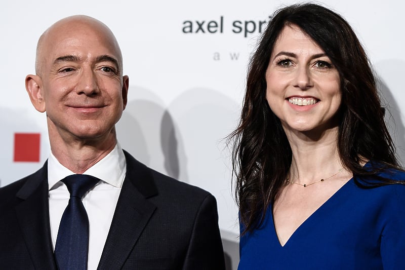 Jeff Bezos i MacKenzie Scott (Foto: EPA-EFE)