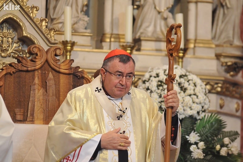 Kardinal Puljić zahvalio papi Franji na porukama podrške (Foto: Arhiv/Klix.ba)