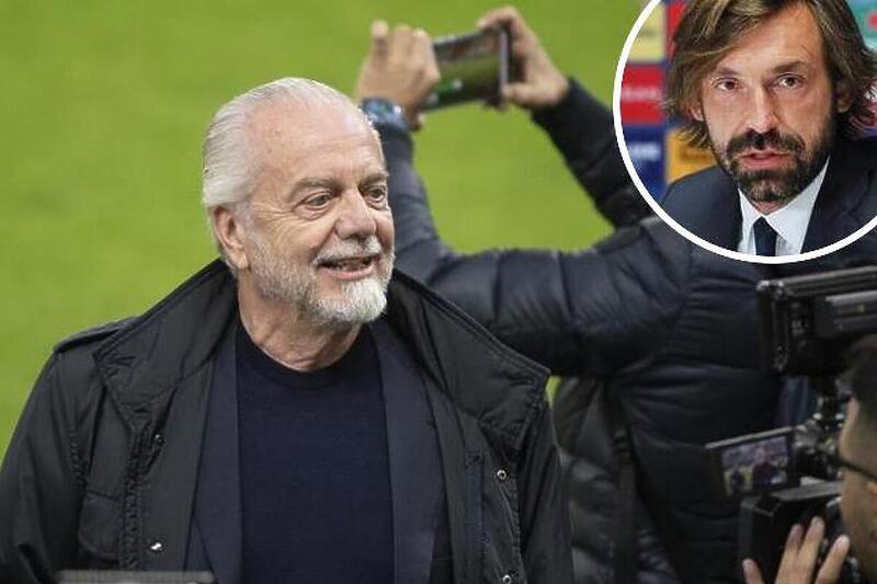 Aurelio De Laurentiis na glavnoj fotografiji, Andrea Pirlo u krugu (Foto: EPA-EFE)