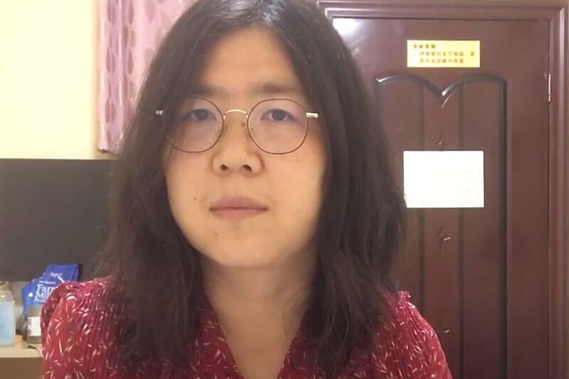 Zhang Zhan je optužemna da je širila paniku i izazvala svađe, Screenshot: YouTube