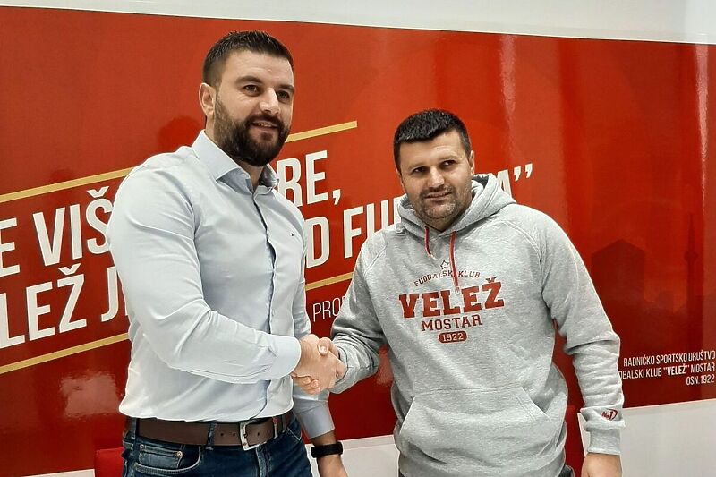 Direktor Veleža Džemil Šoše i Feđa Dudić (Foto:FK Velež)