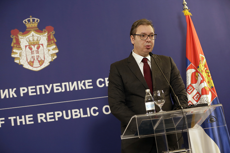 Vučić uputio riječi podrške Hrvatskoj (Foto: EPA-EFE)