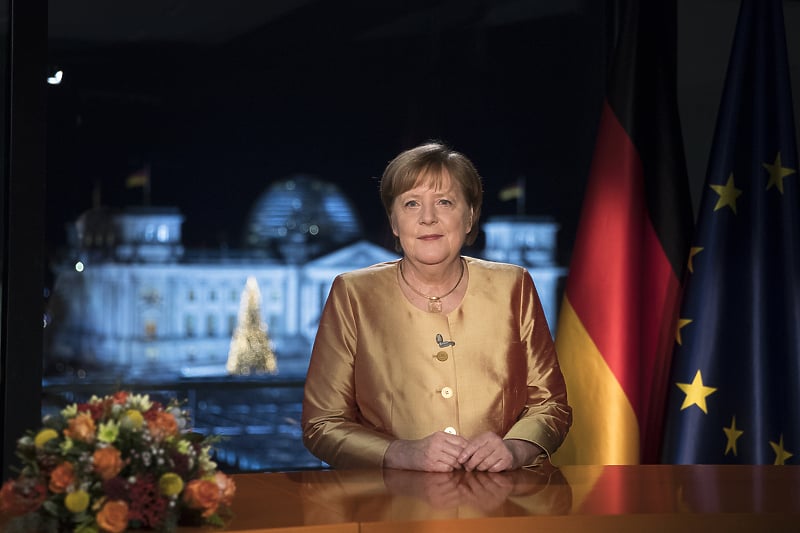 Angela Merkel tokom obraćanja (Foto: EPA-EFE)