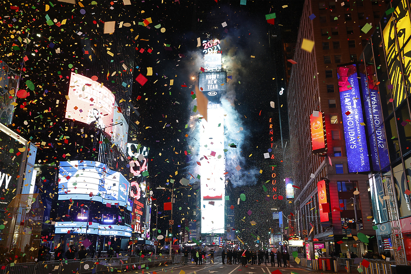 Prazan Times Square oslikava sumornu atmosferu (Foto: EPA-EFE)