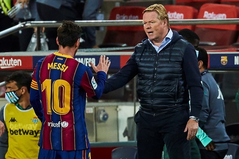 Lionel Messi i Ronald Koeman (Foto: EPA-EFE)