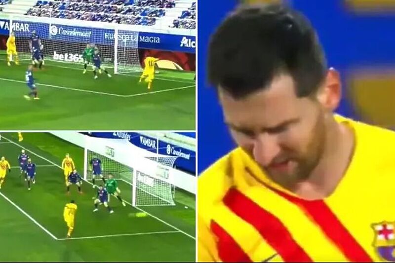 Messi se nije proslavio u izglednoj šansi u 9. minuti (Foto:Twitter)